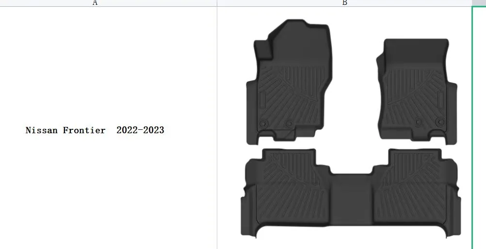 Nissan Frotiner 2022-2023 custom fit car mats