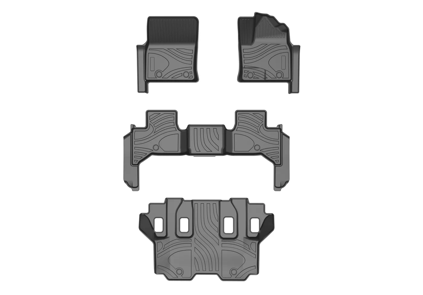 Toyota 2021-2025 LC 300 7seats RHD custom fit car mats